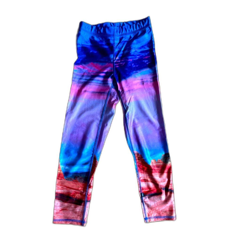 Zara Terez desert sunset printed cropped leggings XS unique/workout/gym/bold